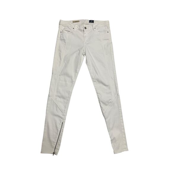 ADRIANO GOLDSCHMIED REAGAN SKINNY ZIPPER JEANS 28R - Picture 1 of 4